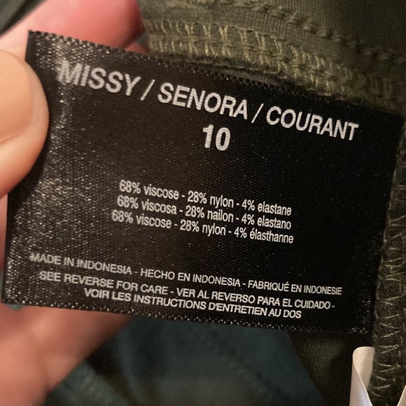 NEW Nine West Green Skinny Pants 10 - Picture 10 of 13